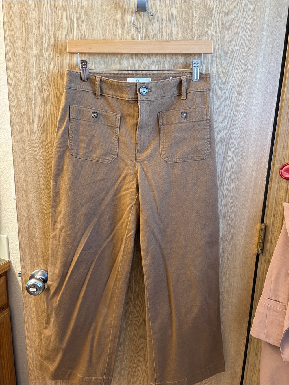 LOFT Brown Wide-Leg Pants